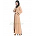 Simple Front open abaya- Sand color Simple Front open abaya- Sand color